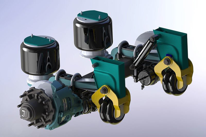 Air Suspension With Guide Arm